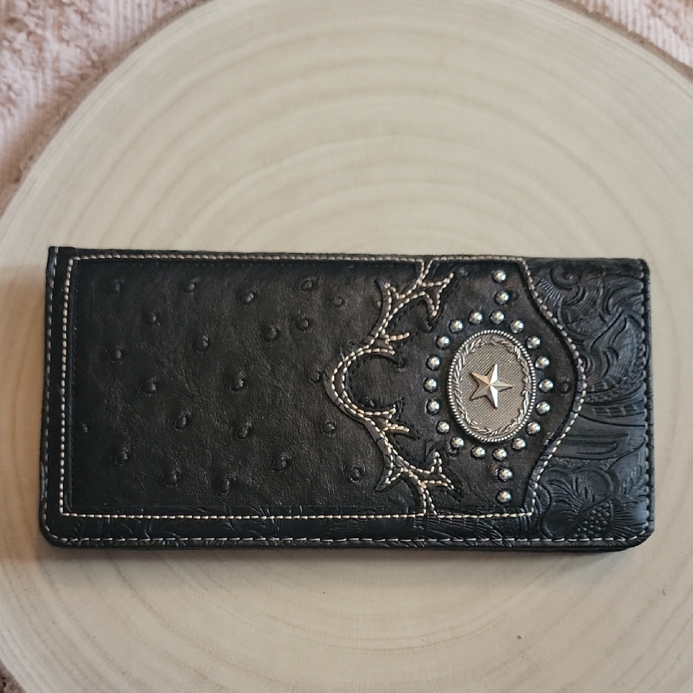 Black Western Star Wallet‎